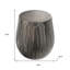 Table de bout ronde en aluminium graphite 20 po