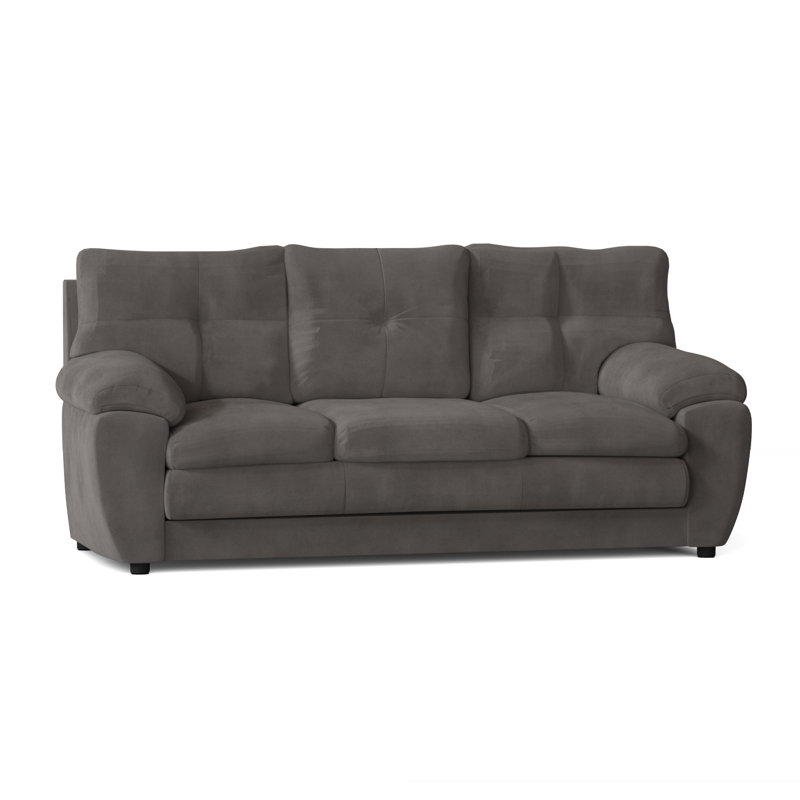 Kenn Upholstered 84'' Sofa, Bulldozer Graphite