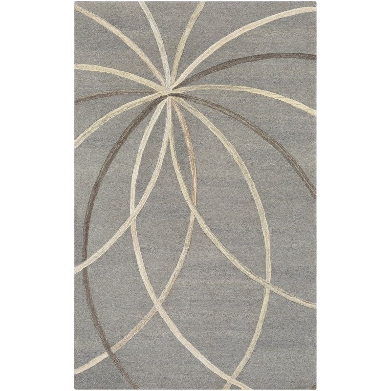 Wool Abstract Indoor Rug, Rectangle 9' x 12'