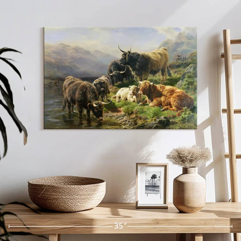 Brampt Highland Cattle, 16" H x 24" W