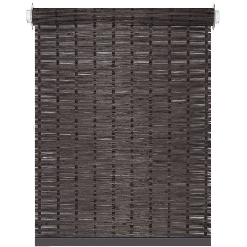 Semi Sheer Bamboo Roller shade, Java, 31"W x 72"L