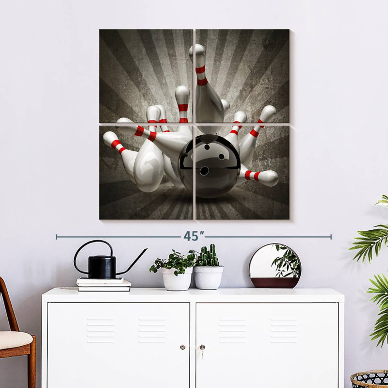 Fun Bowling, 32" H x 32" W
