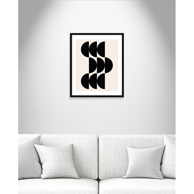 Impression de formes par Dotz, L 21,5 po x H 25,5 po, Matted Print, Satin Black
