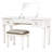 Bedroom Dressing Table With Mirror - Mirrored Makeup Vanity Easy-maintain And Piece Desk For Stool Easy Paint Surface