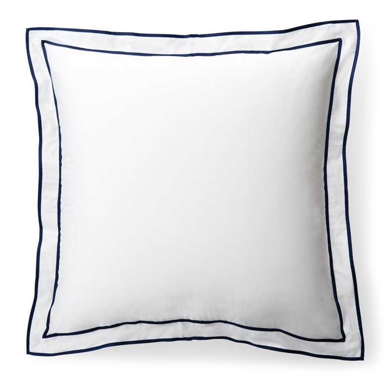 Housse de coussin en coton 26 po Spencer, Bleuet