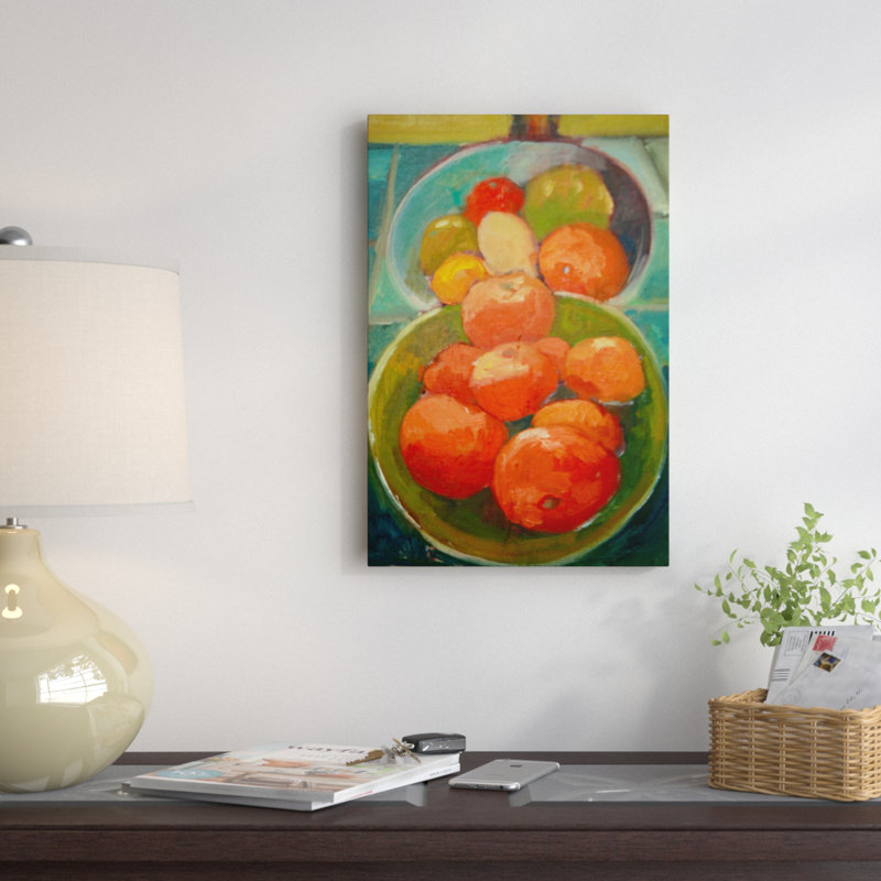 «Fruit Bowls», reproduction d'art sur toile, H 18 po x l 12 po x P 1,5 po, Toile tendue, Pas de tapis