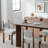 67“L×33.5"W Oval Wood Dining Table Kitchen Table with 4 Legs-1390004149-1390004151