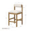 Tabouret à hauteur de comptoir crème-126553904