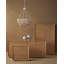 Wychwood 6 - Light Wrought Iron/Kraft Paper Twine Chandelier