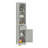 Modern Design Bathroom Cabinet In Grey - Freestanding With Drawer And Adjustable Shelf