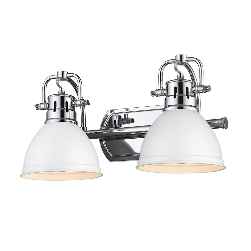 Lyndee 2 - Light Dimmable Vanity Light, Chrome, Matte White