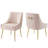 Discern Pleated Back Upholstered Performance Velvet Dining Chair Set by Modway-117204014