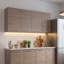 Armoire de cuisine murale Verona avec support à vaisselle intégré et quatre portes-132780352