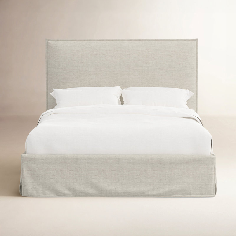 Stoffer Home x Cloth and Co. Maura Bed, King, Relaxed Zinc Linen