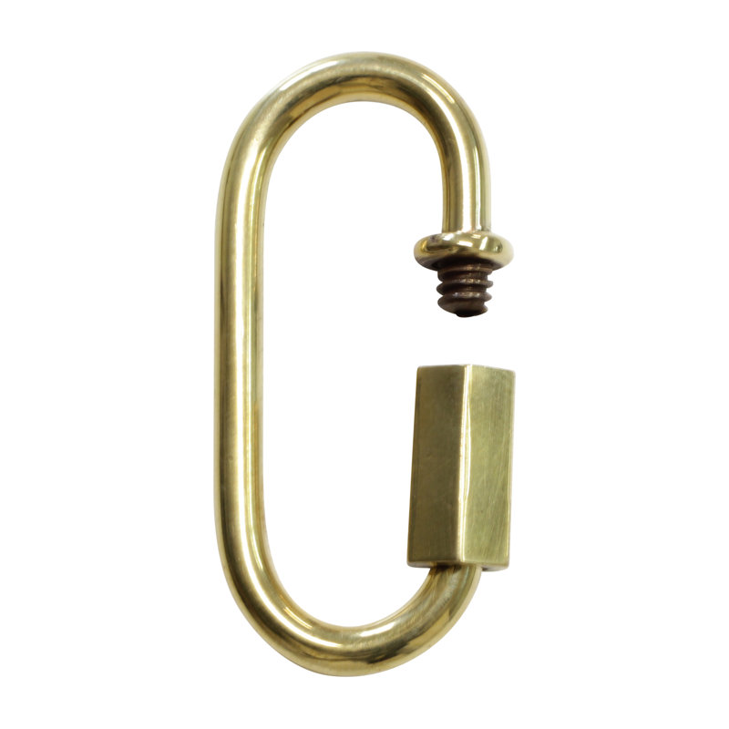 Chaîne à maillons rapides, Laiton poli, H 1,97 po x l 0,79 po x P 0,16 po
