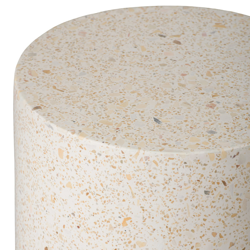 Isioma Ceramic Accent Stool, Yellow