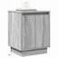 Bedside Cabinet 39 X 34.5 X 50 Cm Engineered Wood-740092984