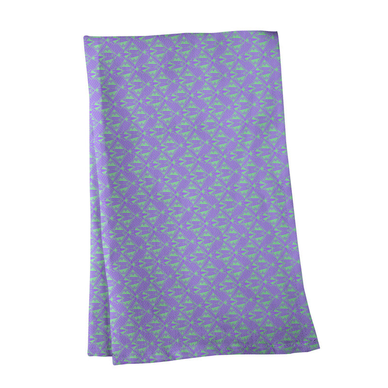 Suoz Tea Towel Kitchen Towel, Cotton Twill, Purple/Green