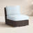 Parris Armless Patio Chair with Sunbrella® Cushions-98128048