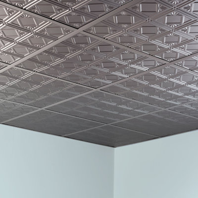 Panneau de plafond décoratif décoratif en vinyle style traditionnel 4 pi x 2 pi FASÄDE