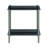 Amber 2 Tier End Table with Tempered Glass Top and Metal Frame