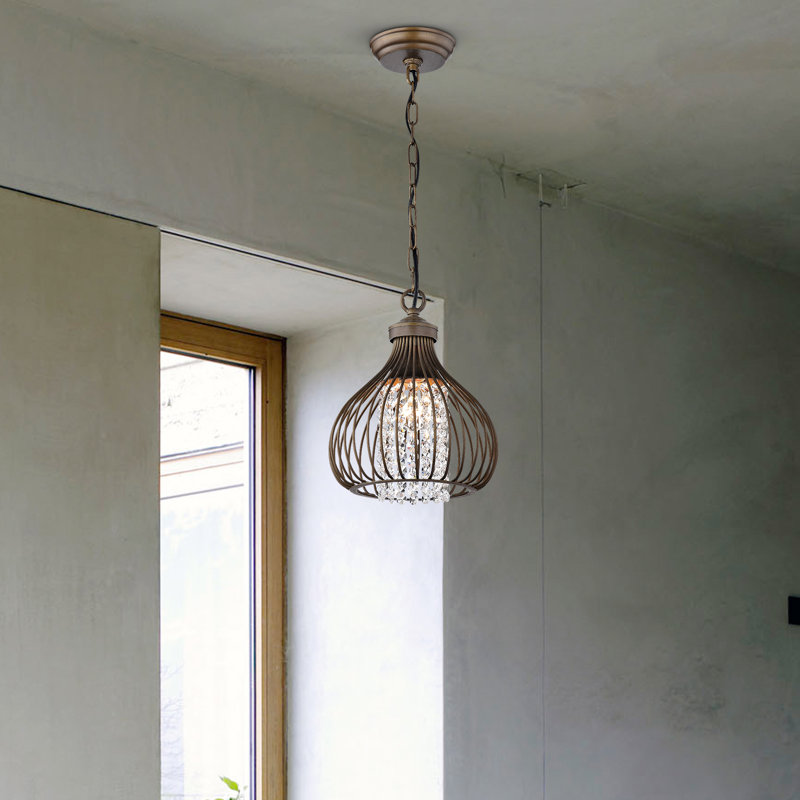 Luminaire suspendu en forme de goutte à 1 lumière Corbally