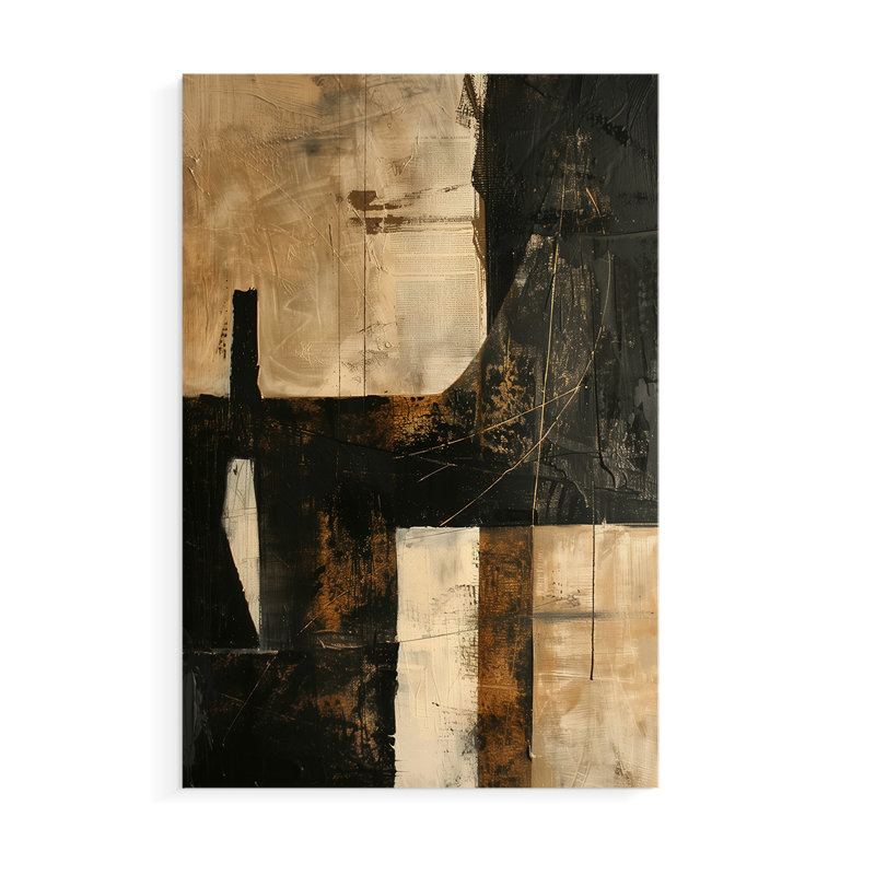 Série ABSTRACT CCDLVII - Impression sur toile seulement - NON CADRE, H 18 po x l 12 po