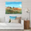 «A Tuscany Landscape With Distant Villa», reproduction sur toile-67387969-67387970