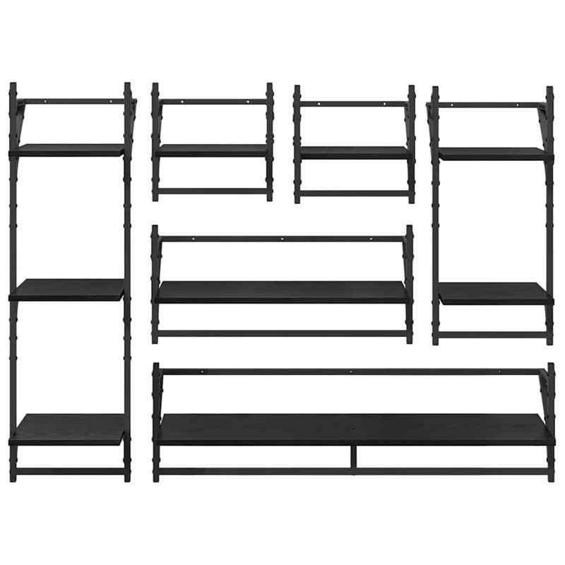 Floating Shelf, Black Oak