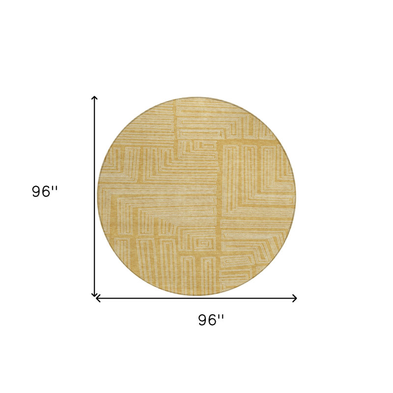 Tapis rond 8 po