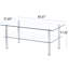Table basse 2 couches Space