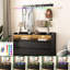 Armoire de rangement à 6 tiroirs Black, idéale pour ranger livres et multimédia