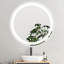 Naliyah Framelesss Round LED Bathroom Mirror with Lights, Makeup Mirror with Front and Backlit, Anti-Fog, 3 Colours and Dimmable Light-84179241