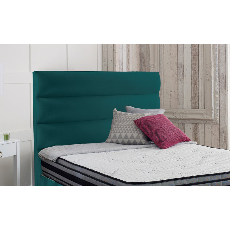 Ashlene Upholstered Headboard, Small Single (2'6), Green