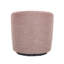 Fauteuil demi-tonneau pivotant Lainey avec coussin d'assise confortable en Dacron et structure en bois robuste séché au four, pour les petits espaces-132943925