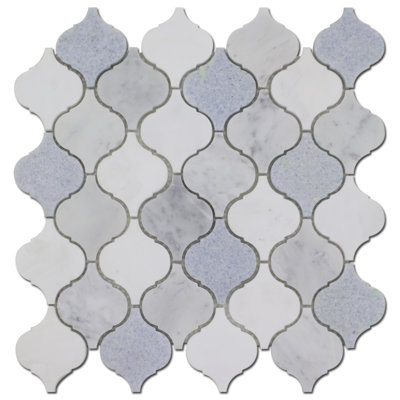 ARABESQUE LANTERN - BIANCO DOLOMITE, CARRARA & BLUE