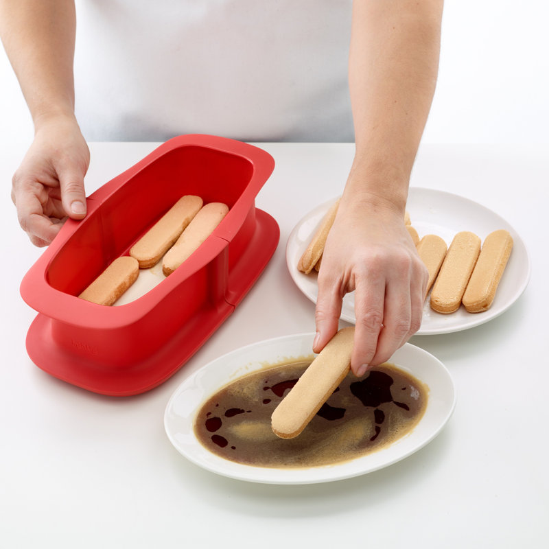 Lékué Springform Loaf Mold with Ceramic Plate 9.4 in (24 cm)