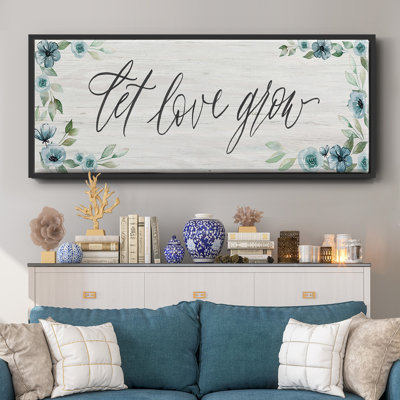 «Let Love Grown», toile encadrée