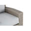 Fauteuil oscillant pivotant extérieur brique avec coussins