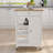 Solid Wood Top Kitchen Cart-1393593424
