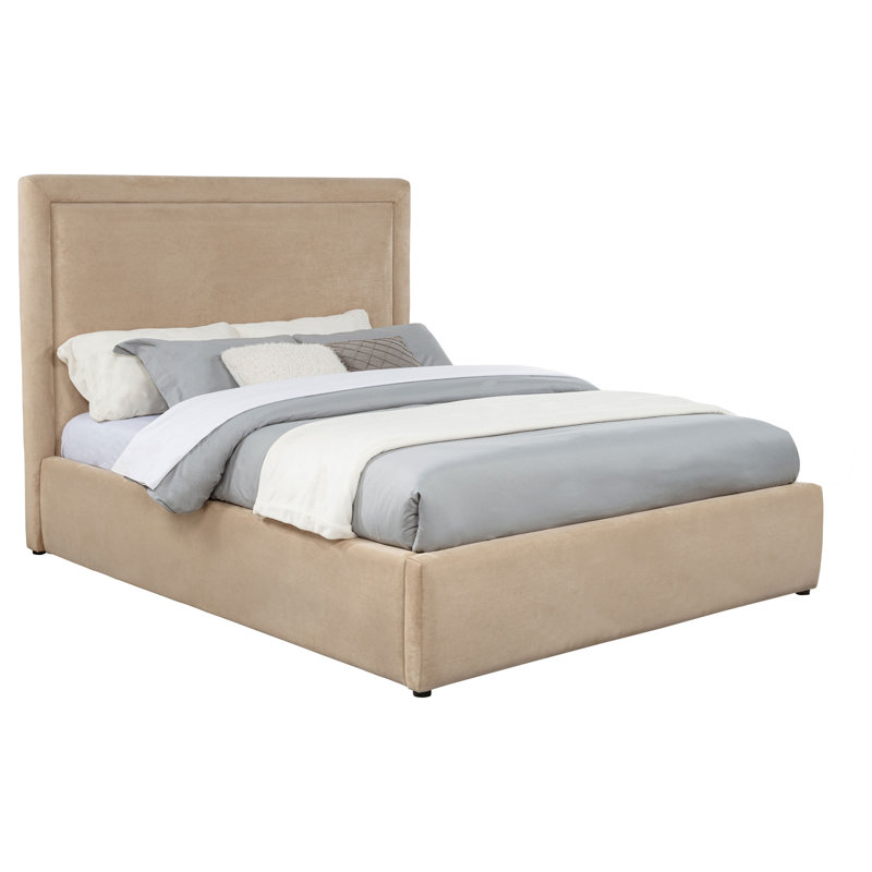 Lit plateforme tapissier, Queen