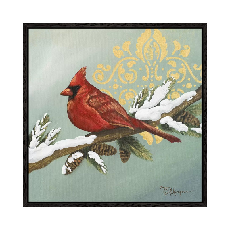 Winter Bird II, 45.72 cm H x 45.72 cm W, Black