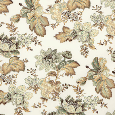 Pontoise Traditional Cotton Floral Fabric by the Yard