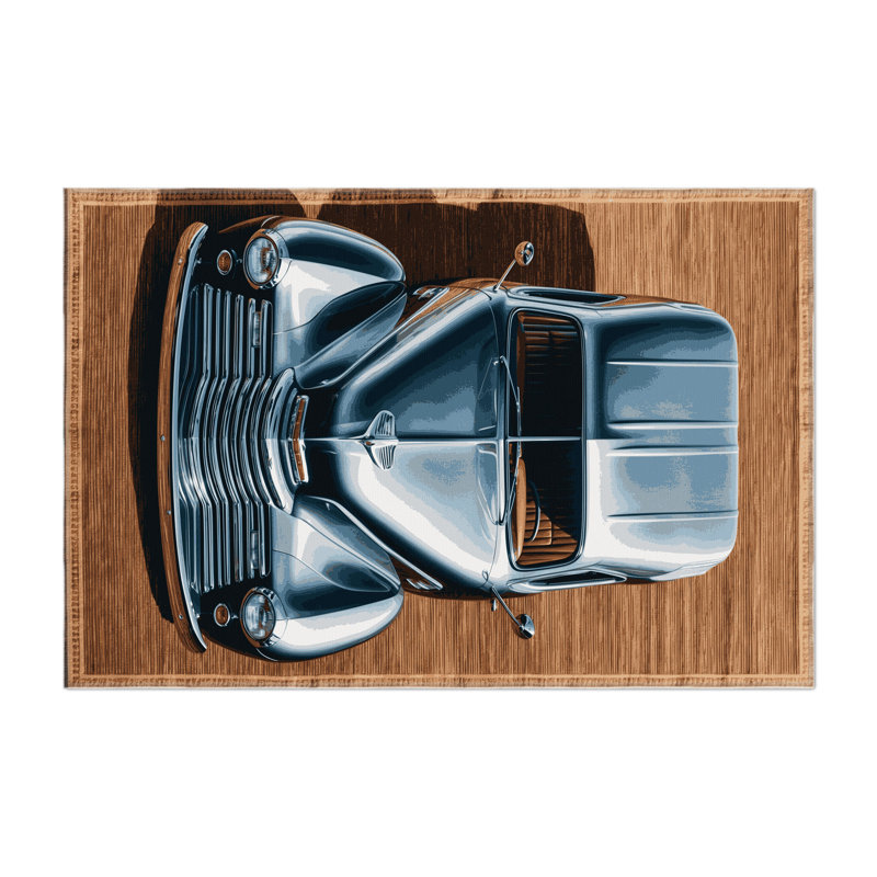 Tapis intérieur et extérieur brun Transport, Rectangle 9 pi x 12 pi