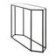 121.9cm Glass Top Console Table-59555919