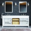 Meuble-lavabo double transitionnel gris Odilion-145547095