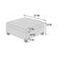 Mobilier de salon contemporain modulaire en coin en tissu de chenille de couleur brun clair 1pc OTTOMAN