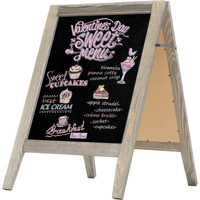 Freestanding Memo Chalk Board Sign