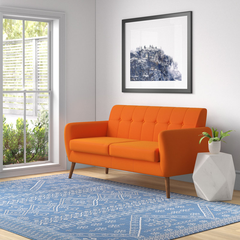 Causeuse Atifa Apollos, Orange