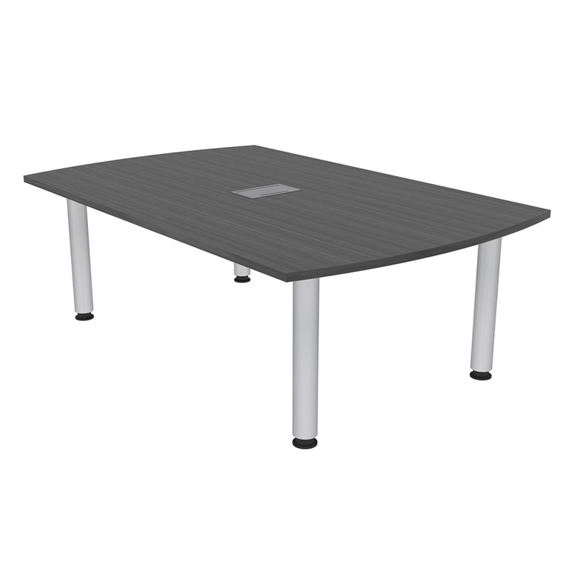 Table de conférence Arc, Nuit asiatique, Argent argent, L 72 po x l 48 po